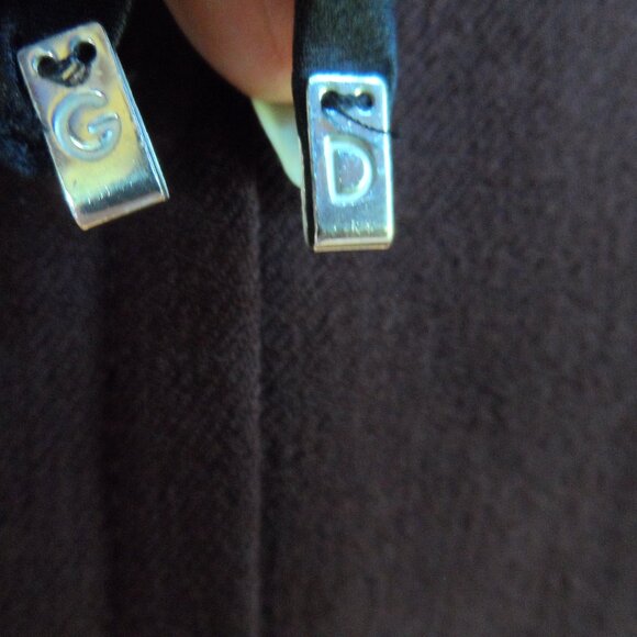 Dolce & Gabbana Virgin Wool Burgundy Sheath Dress w/Black Trim Size IT 44- US 8 - Picture 12 of 16